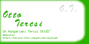 otto tercsi business card